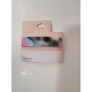 Sophi Large Barrette Multicolor Shadow Black White Teal Pink NEW